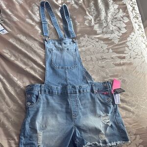 Celebrity Pink Denim Overall Shorts